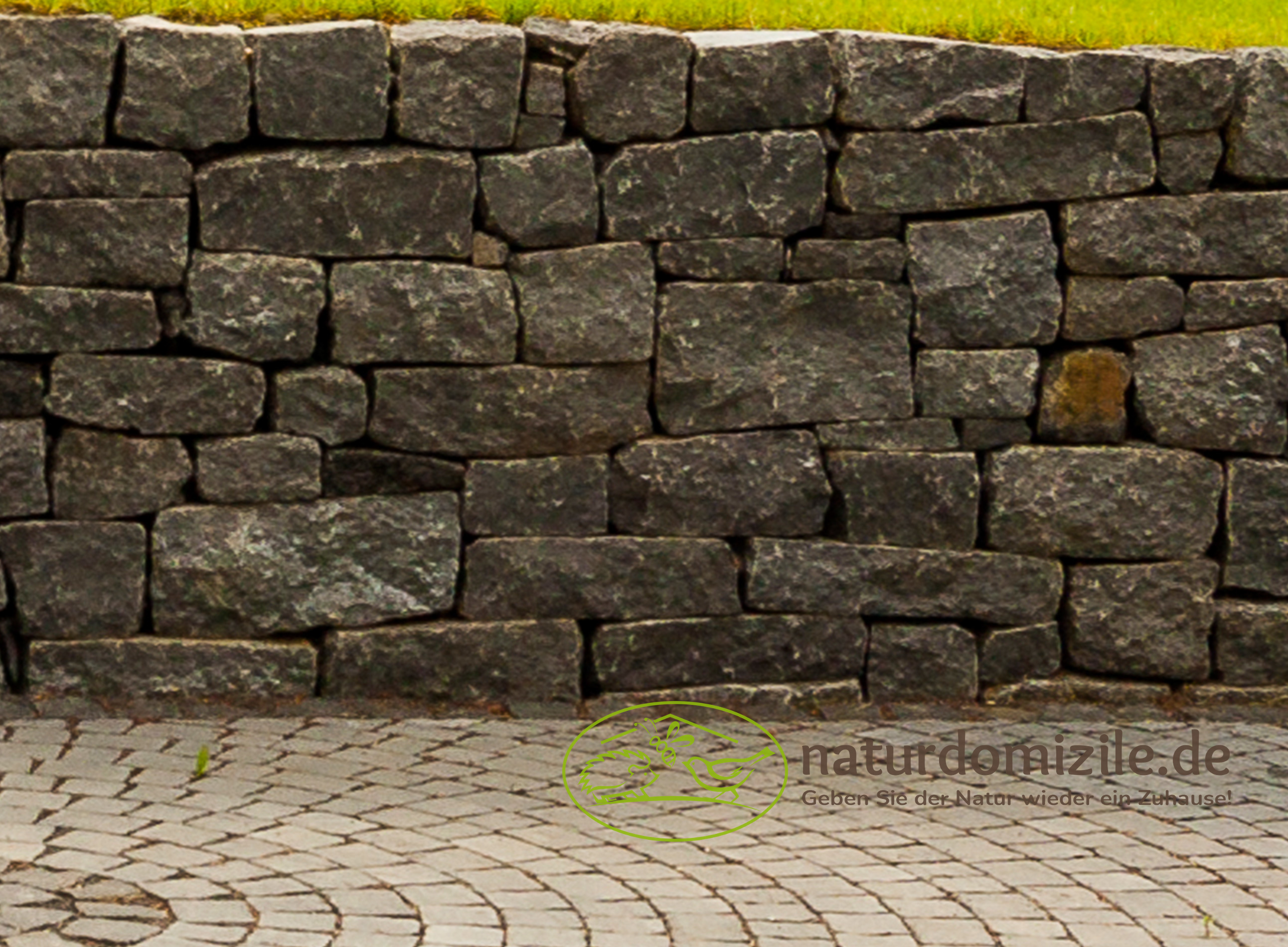 Wildbienensand mit Schichtmauer Basalt für Sandarium 1,0 m²