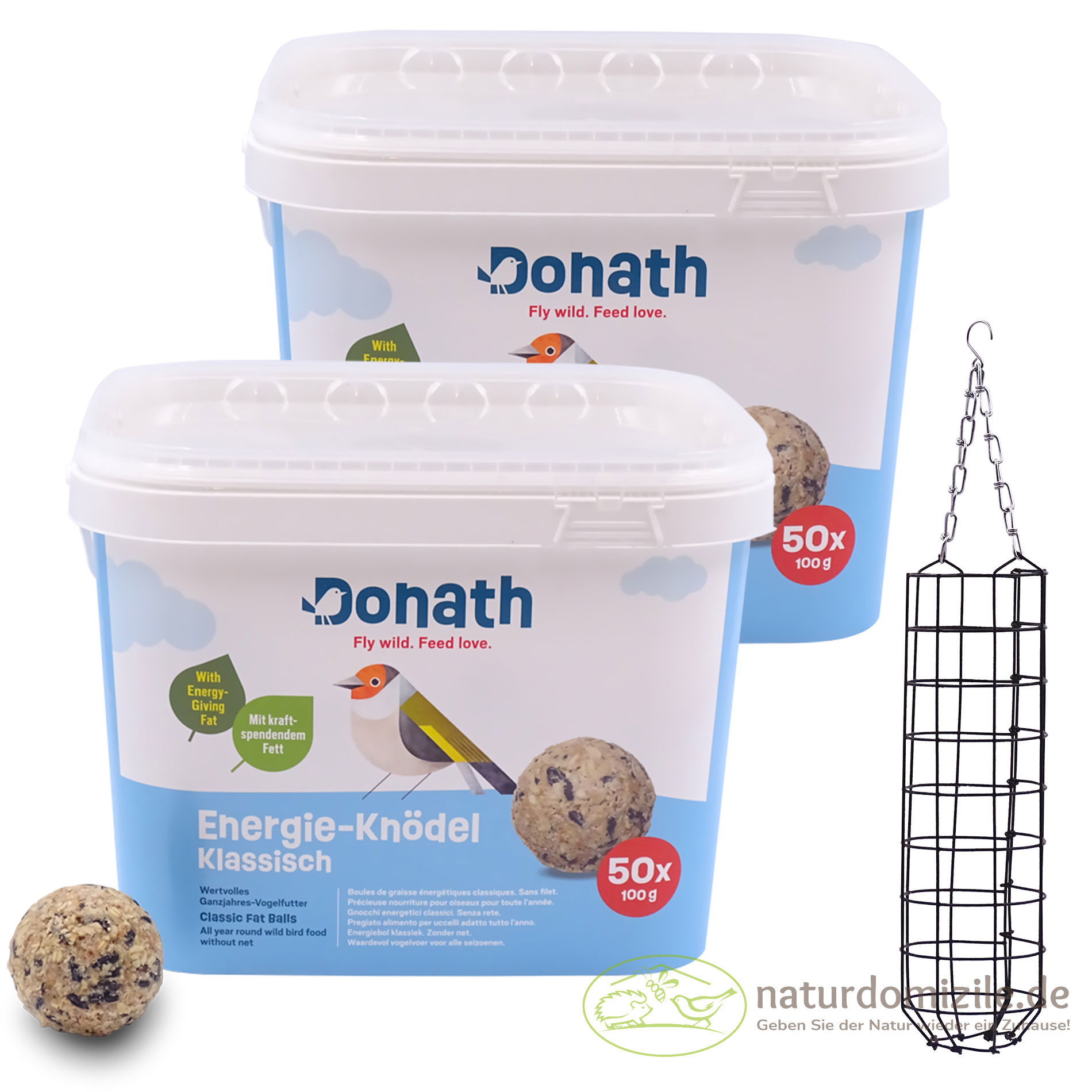 Set Energie-Knödel Klassisch & 4er Knödelhalter