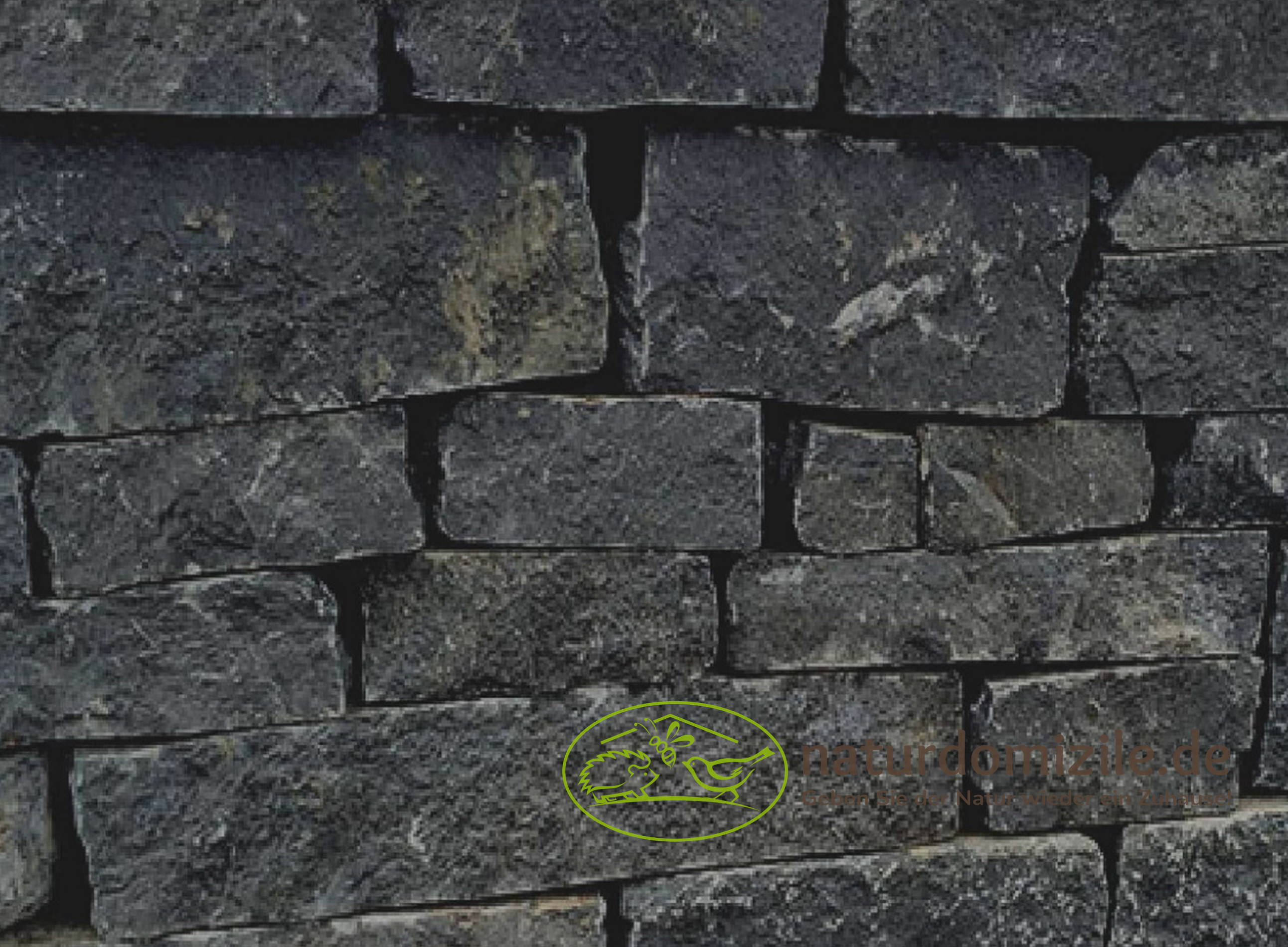 Wildbienensand mit Schichtmauer Basalt für Sandarium 1,0 m²