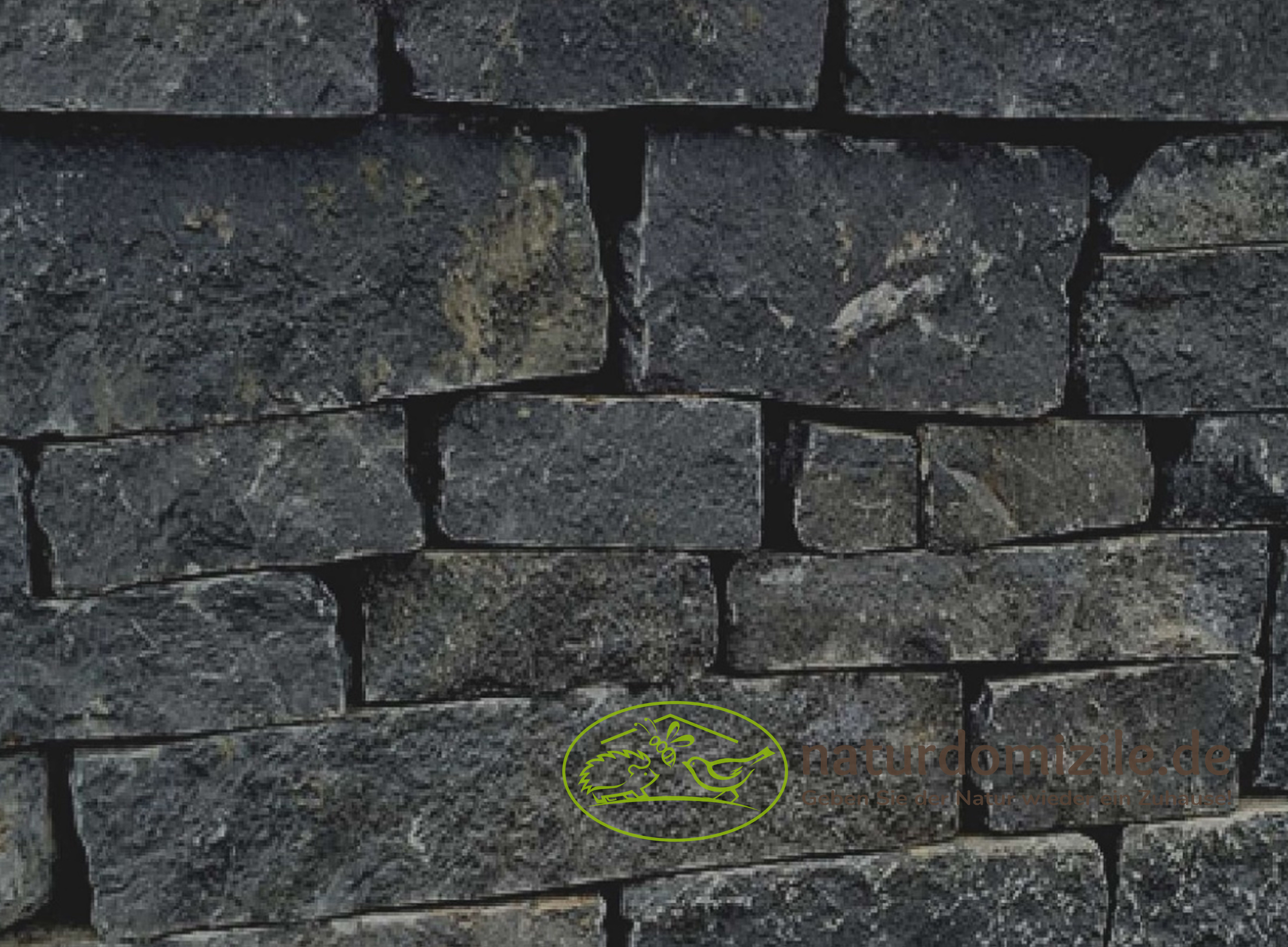 Wildbienensand mit Schichtmauer Basalt für Sandarium 2,0 m²