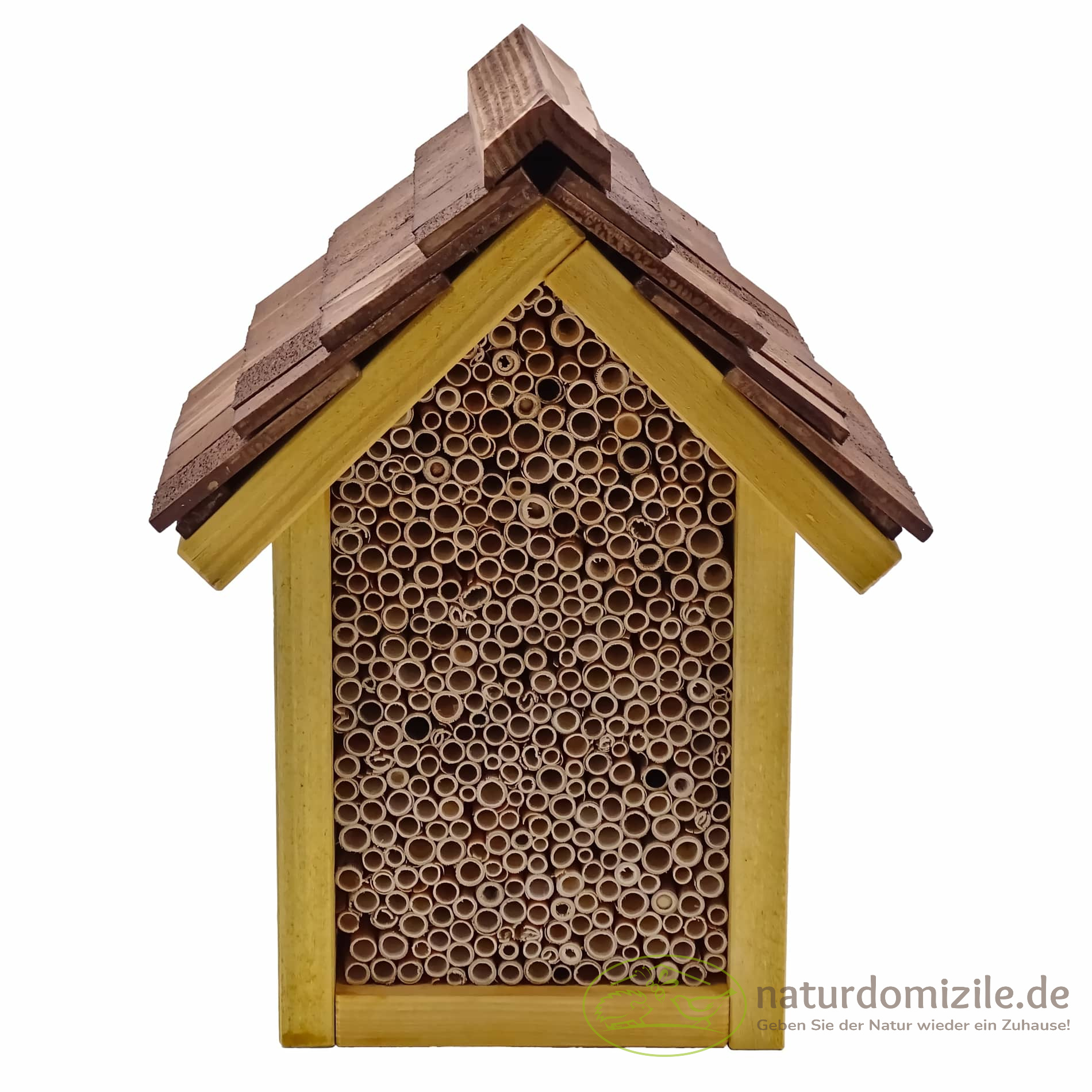 Wildbienenhotel zur Mini-Bienenkönigin in Fichte